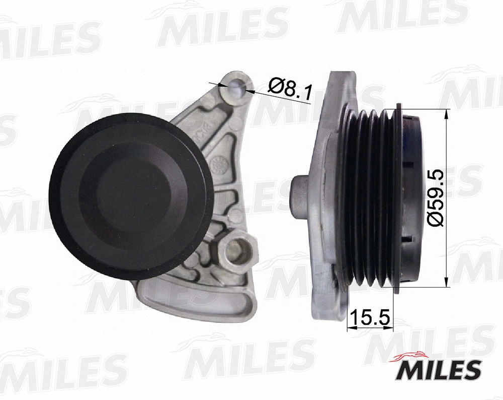 Tensioner Pulley, V-ribbed belt