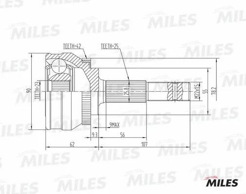 Joint Kit, drive shaft (GA20586)