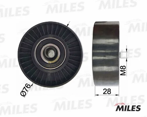 Deflection/Guide Pulley, V-ribbed belt (AG03081)