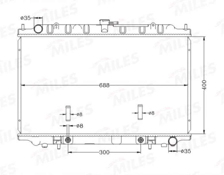 Radiator, engine cooling (ACRB117)