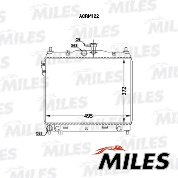 Radiator, engine cooling