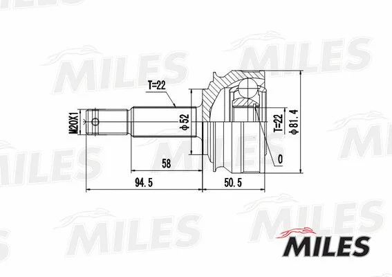 Joint Kit, drive shaft (GA20587)