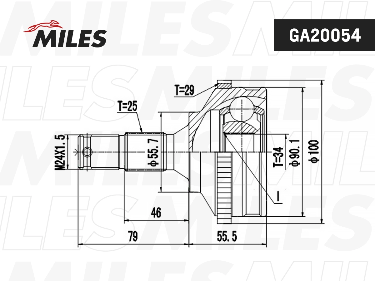 Joint Kit, drive shaft (GA20054)