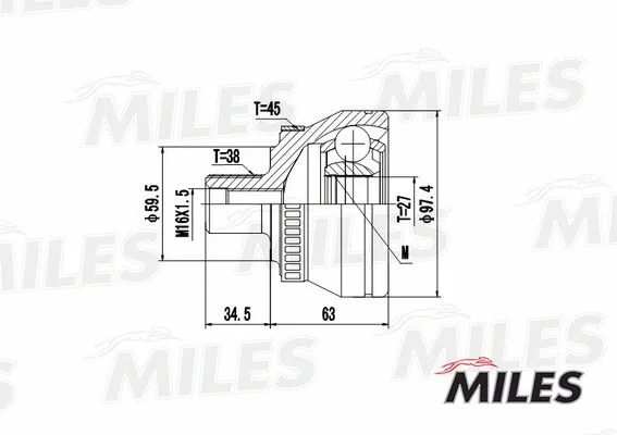 Joint Kit, drive shaft (GA20028)