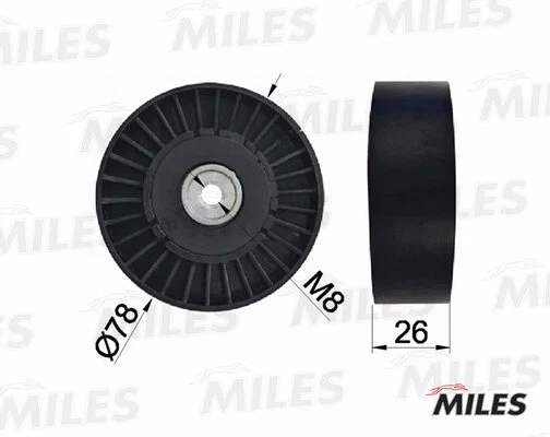 Tensioner Pulley, V-ribbed belt (AG03115)