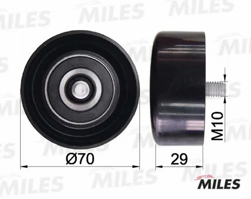 Deflection/Guide Pulley, V-ribbed belt (AG03108)