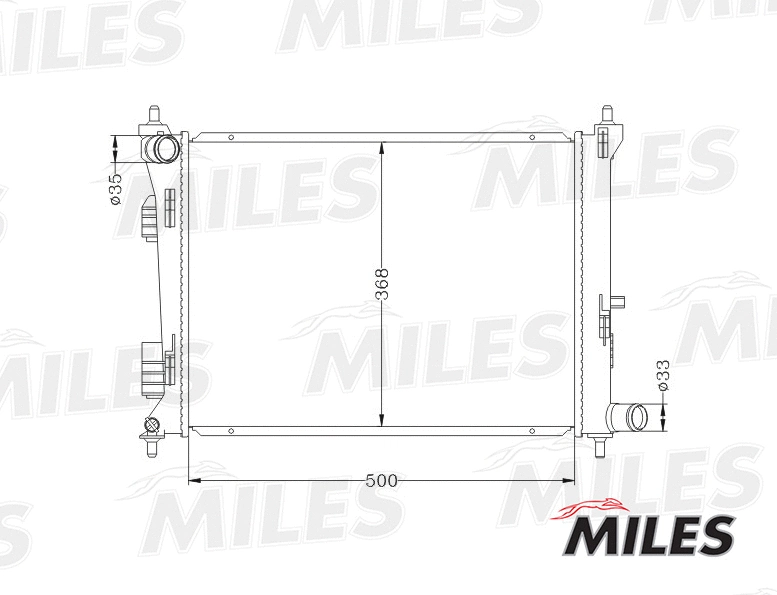 Radiator, engine cooling (ACRB022)