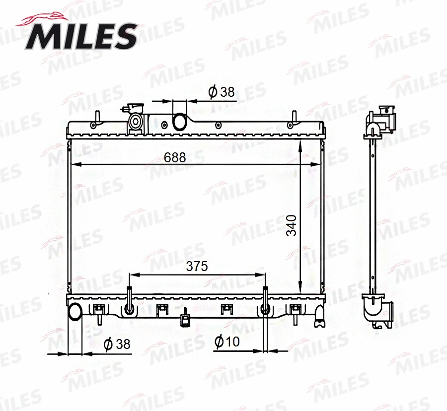 Radiator, engine cooling (ACRB301)