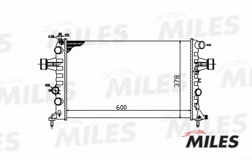 Radiator, engine cooling (ACRM034)