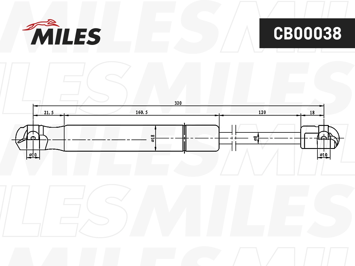 Gas Spring, bonnet