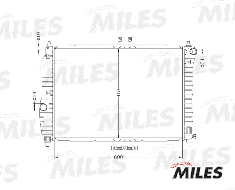 Radiator, engine cooling (ACRB020)