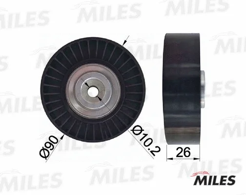 Deflection/Guide Pulley, V-ribbed belt (AG03095)
