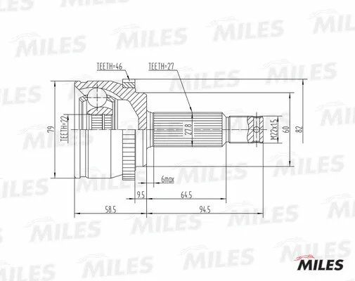 Joint Kit, drive shaft (GA20629)