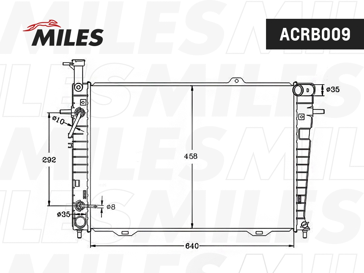 Radiator, engine cooling (ACRB009)