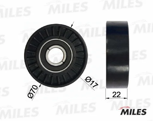 Deflection/Guide Pulley, V-ribbed belt (AG03055)
