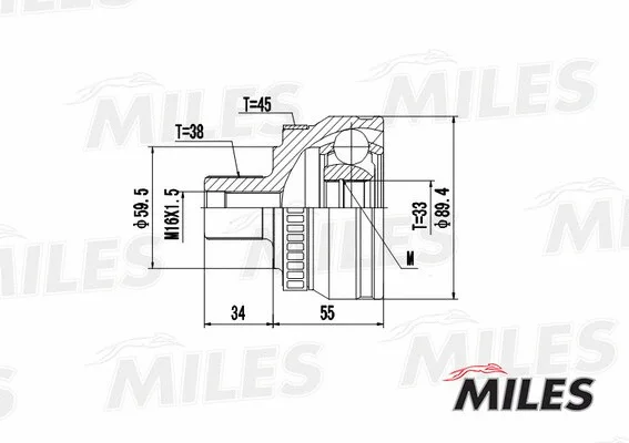 Joint Kit, drive shaft (GA20027)