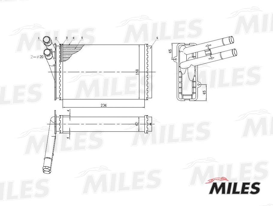 Heat Exchanger, interior heating (ACHM003)