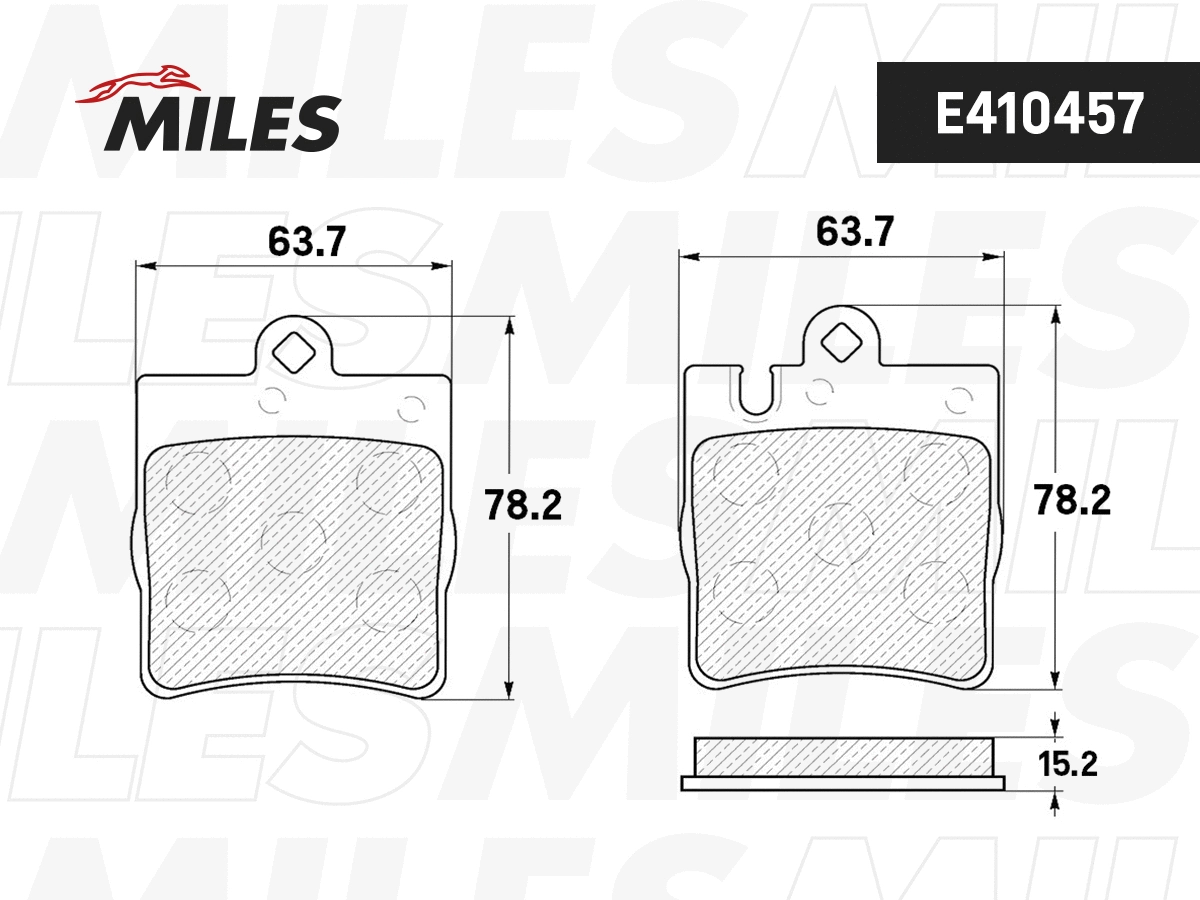 Brake Pad Set, disc brake (E410457)