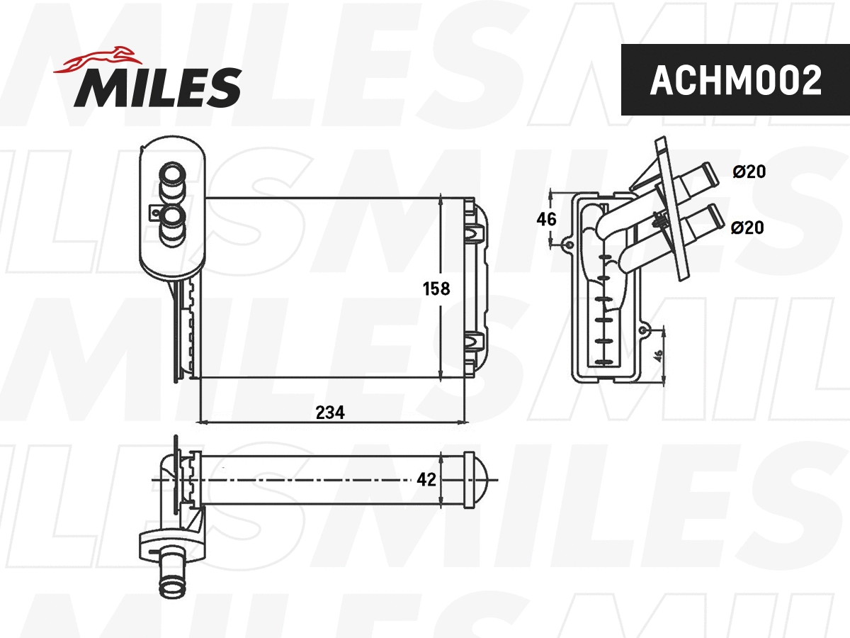 Heat Exchanger, interior heating (ACHM002)
