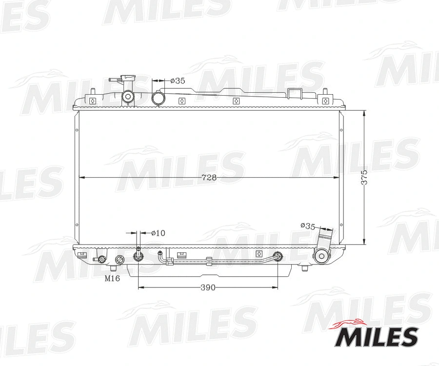 Radiator, engine cooling (ACRB129)