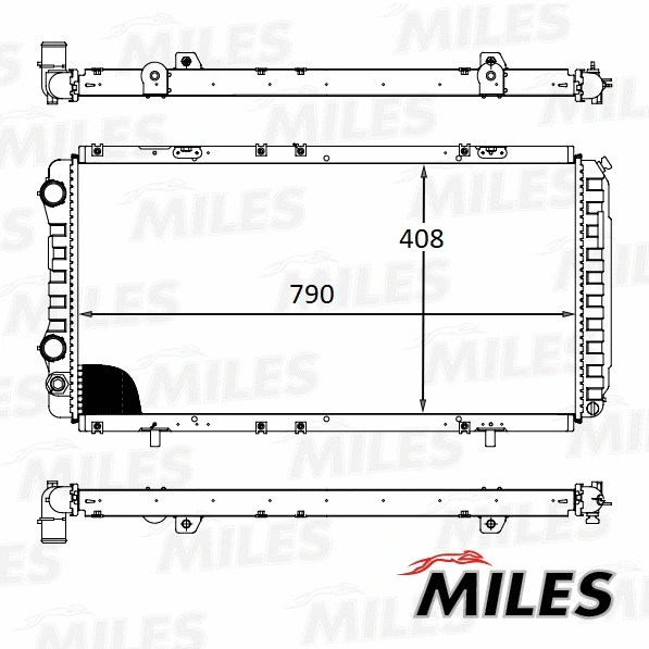 Radiator, engine cooling (ACRB032)