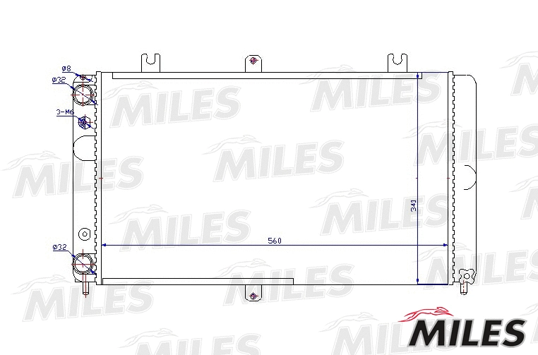 Radiator, engine cooling (ACRM483)
