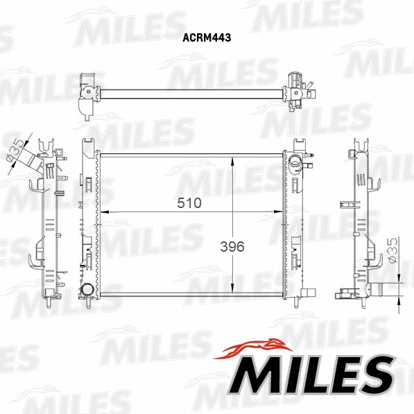 Radiator, engine cooling (ACRM443)