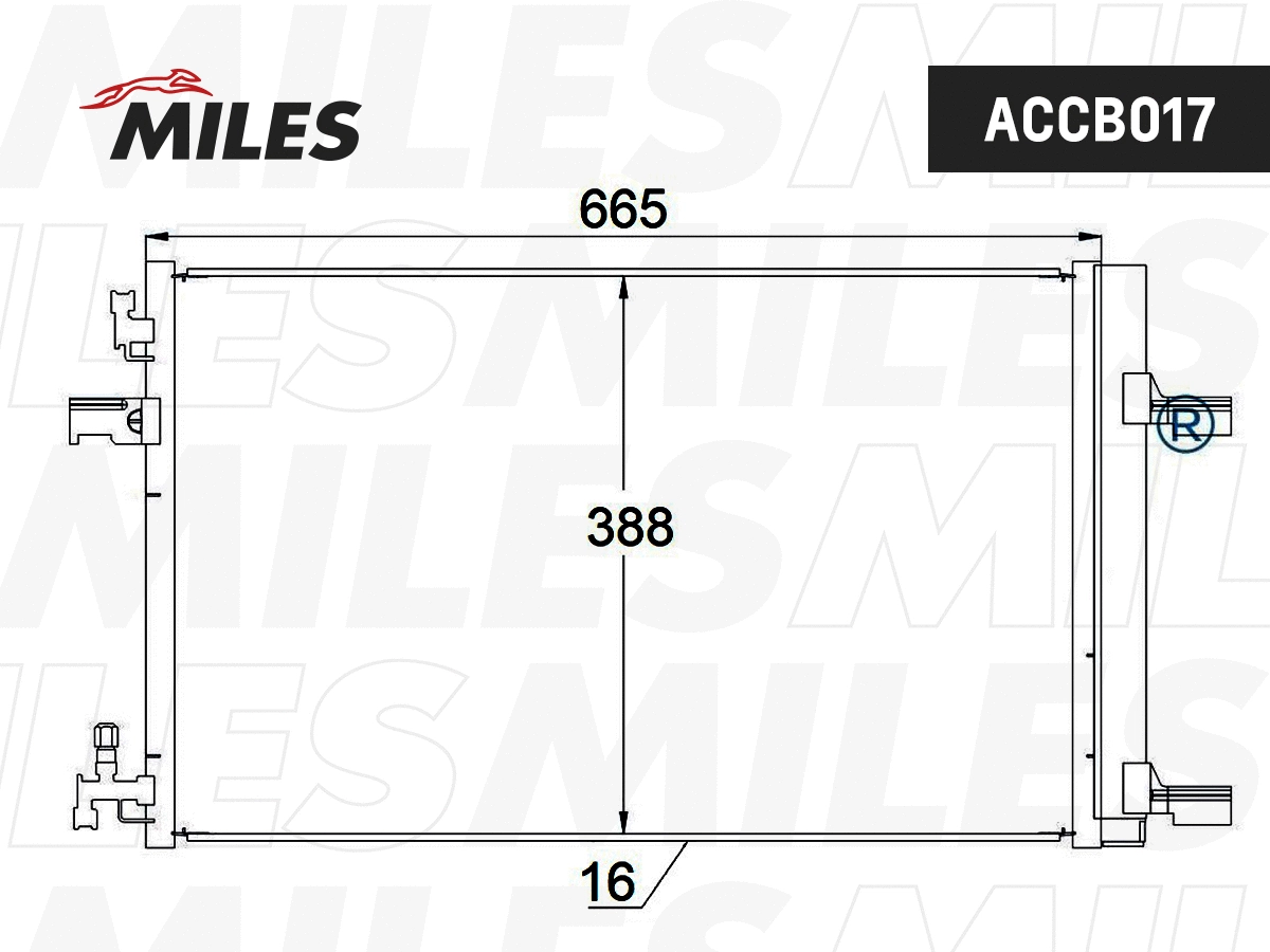 Condenser, air conditioning (ACCB017)