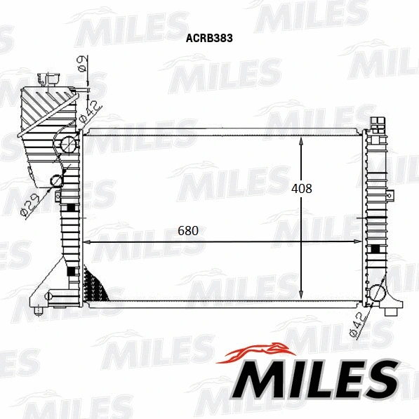 Radiator, engine cooling (ACRB383)