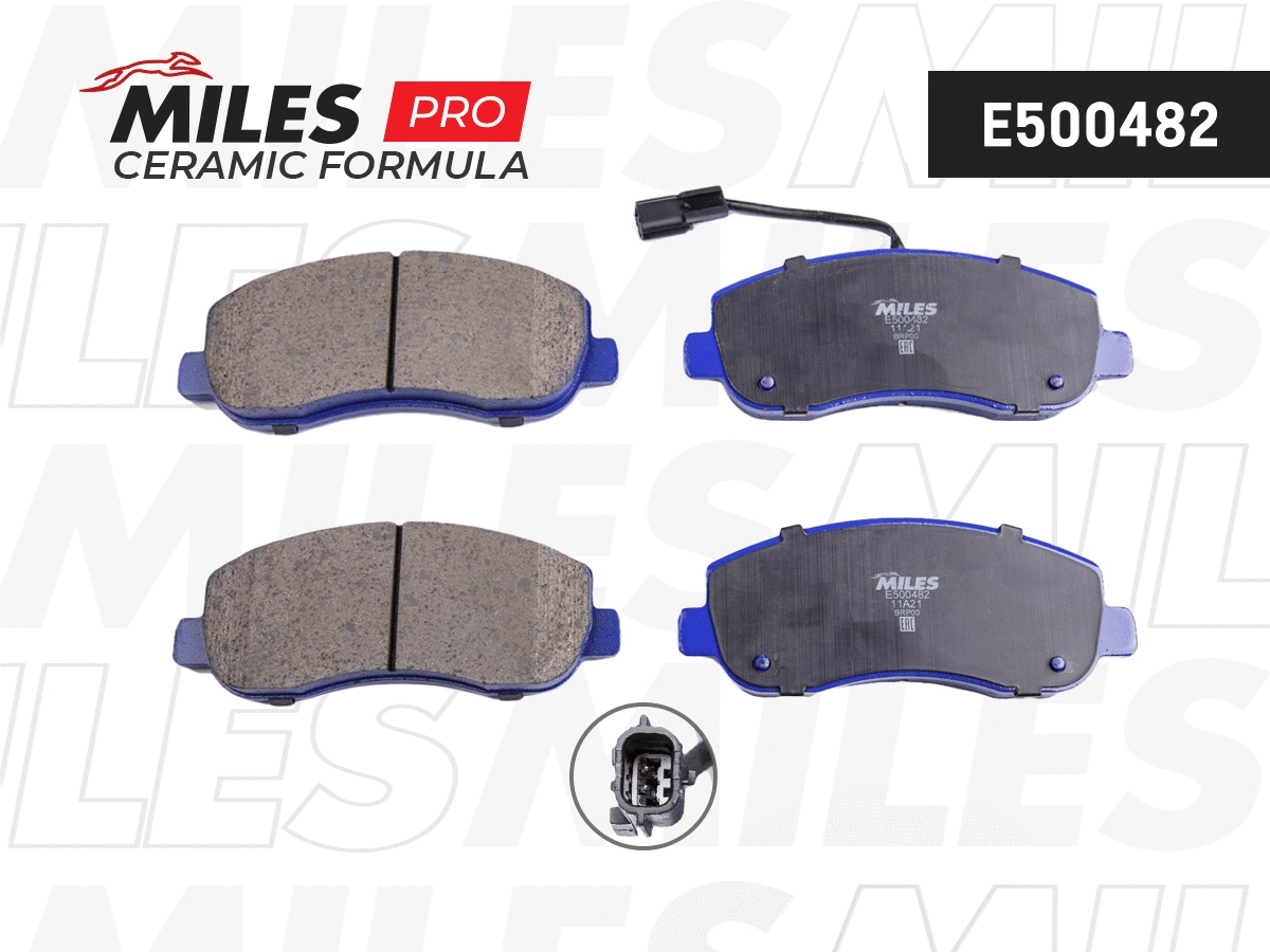 Brake Pad Set, disc brake (E500482)