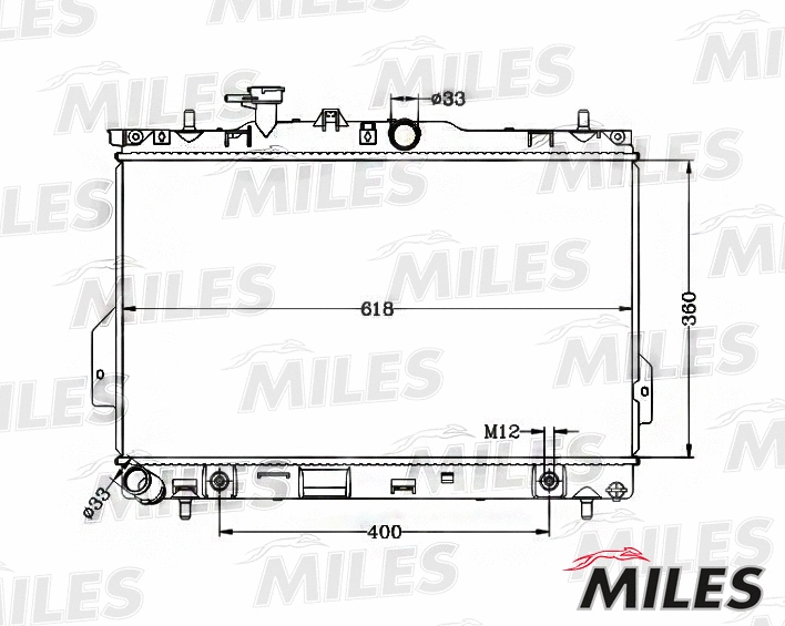 Radiator, engine cooling (ACRB362)