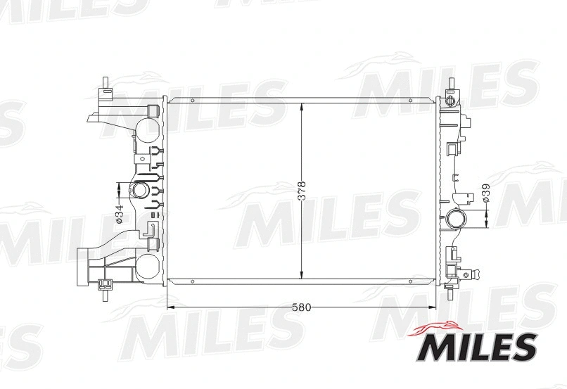Radiator, engine cooling