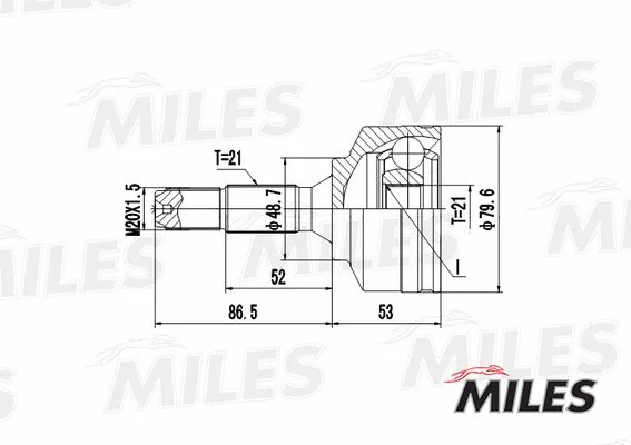 Joint Kit, drive shaft (GA20368)