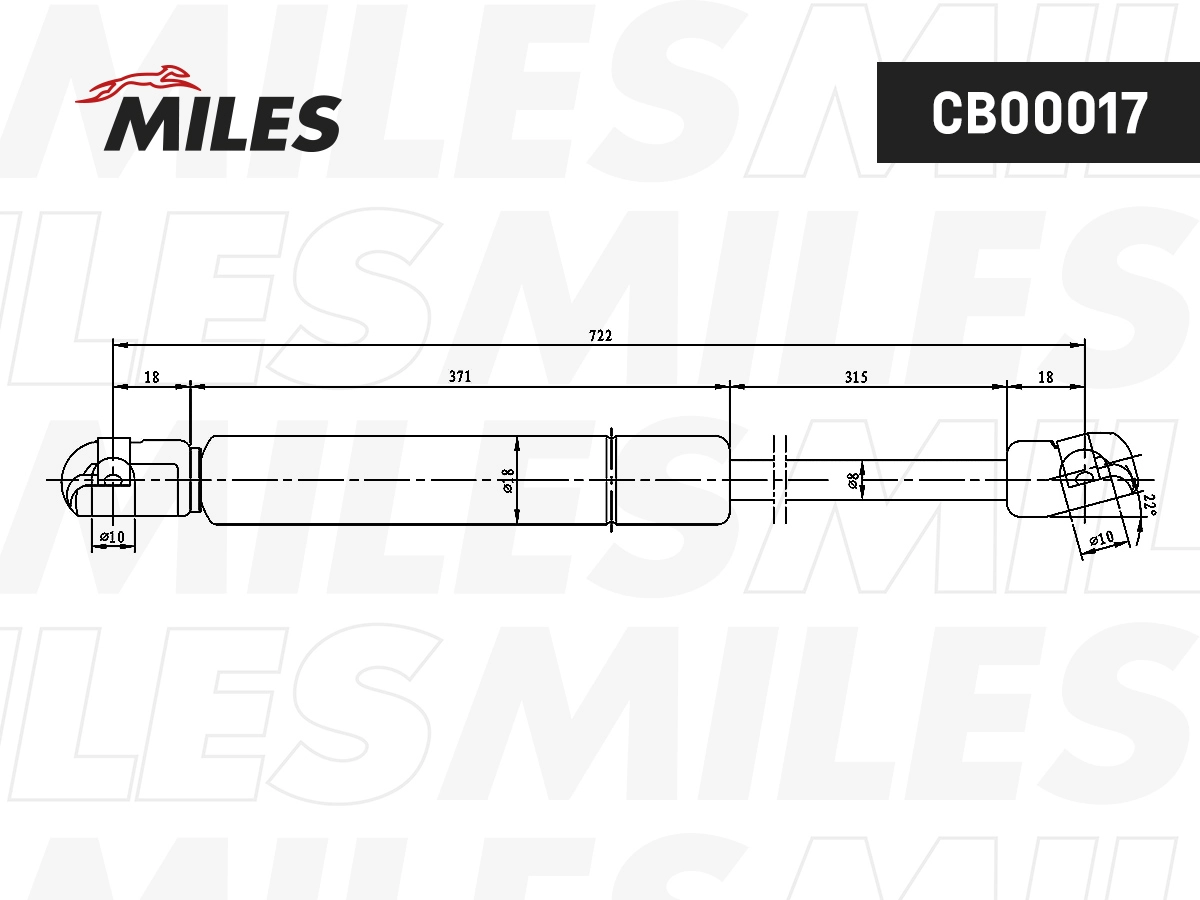 Gas Spring, bonnet