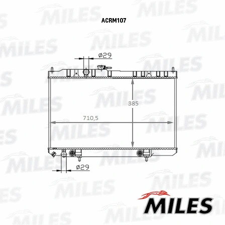 Radiator, engine cooling (ACRM107)