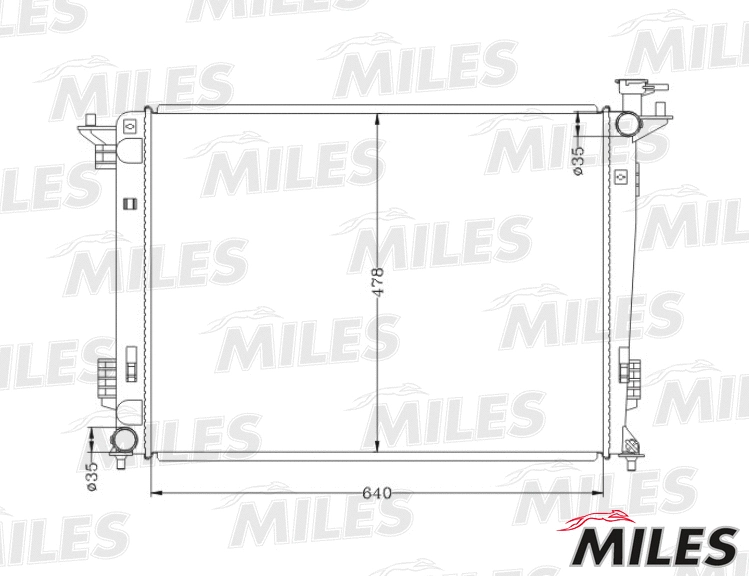 Radiator, engine cooling (ACRB475)