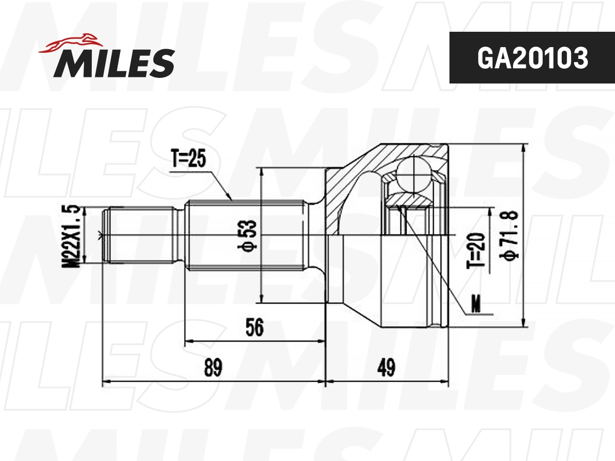 Joint Kit, drive shaft (GA20103)