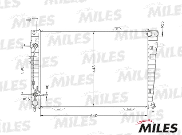 Radiator, engine cooling (ACRB352)