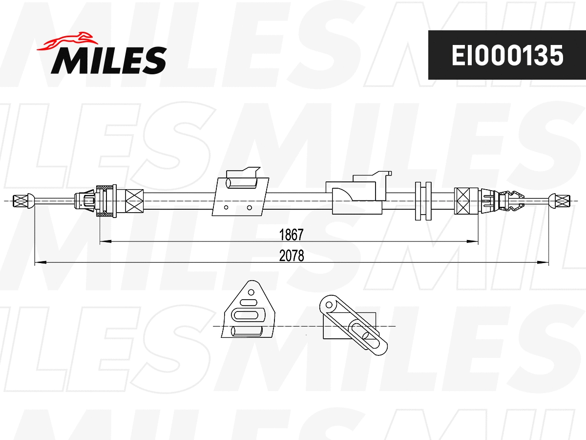 Cable Pull, parking brake (EI000135)