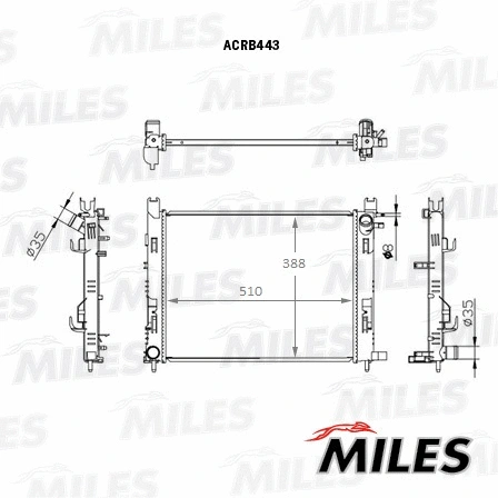 Radiator, engine cooling (ACRB443)