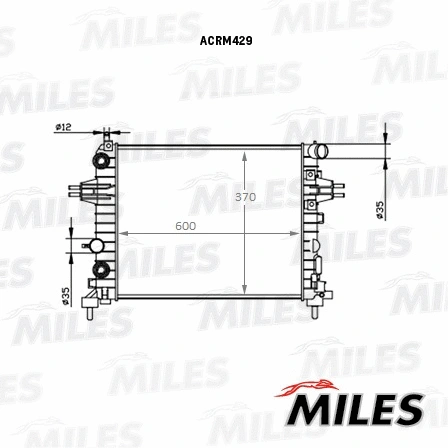 Radiator, engine cooling (ACRM429)