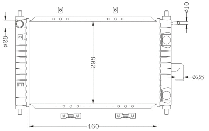 Radiator, engine cooling (ACRM008)