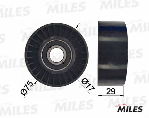 Deflection/Guide Pulley, V-ribbed belt (AG03105)