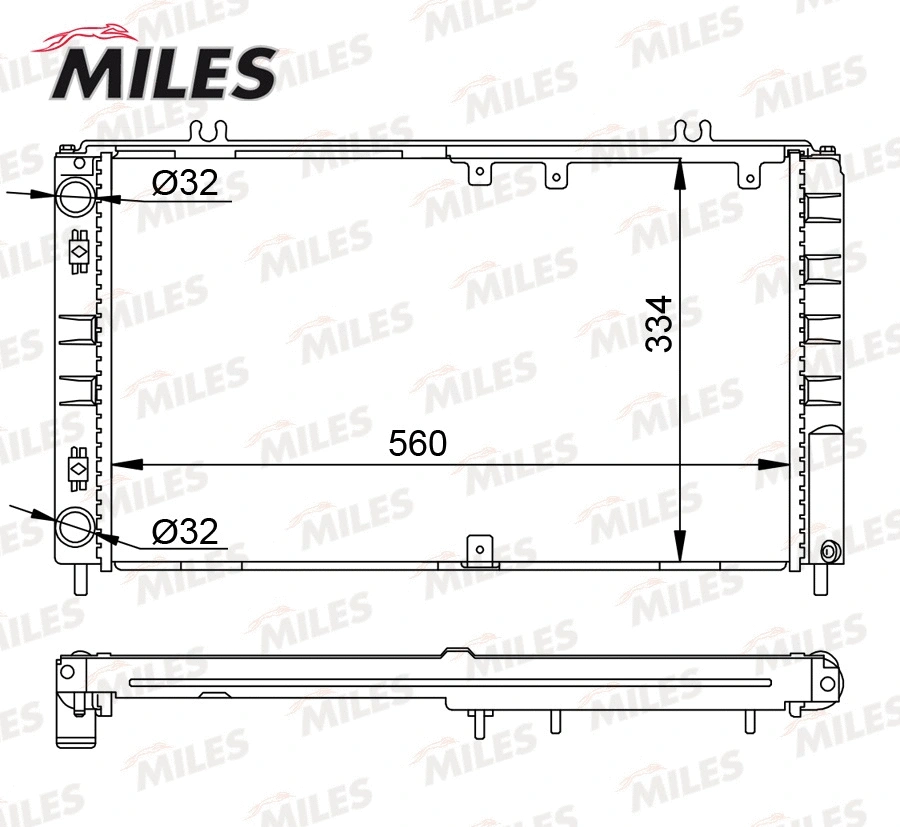 Radiator, engine cooling (ACRM556)
