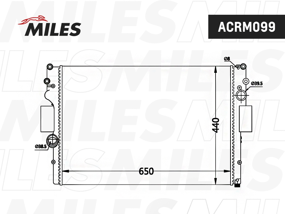 Radiator, engine cooling (ACRM099)