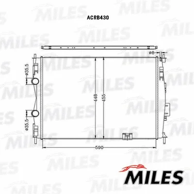 Radiator, engine cooling (ACRB430)
