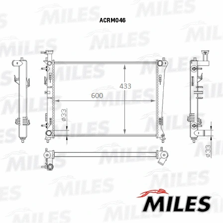 Radiator, engine cooling