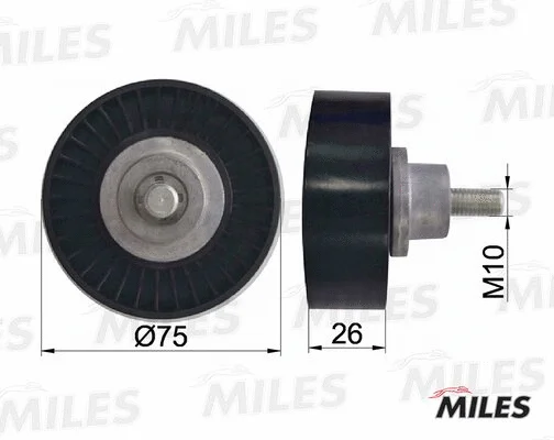 Deflection/Guide Pulley, V-ribbed belt (AG03091)