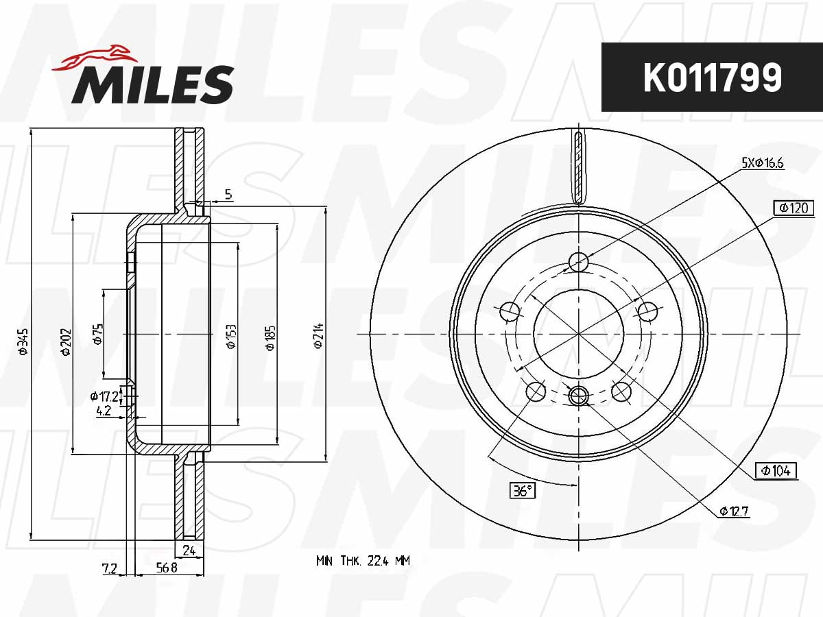 Brake Disc (K011799)