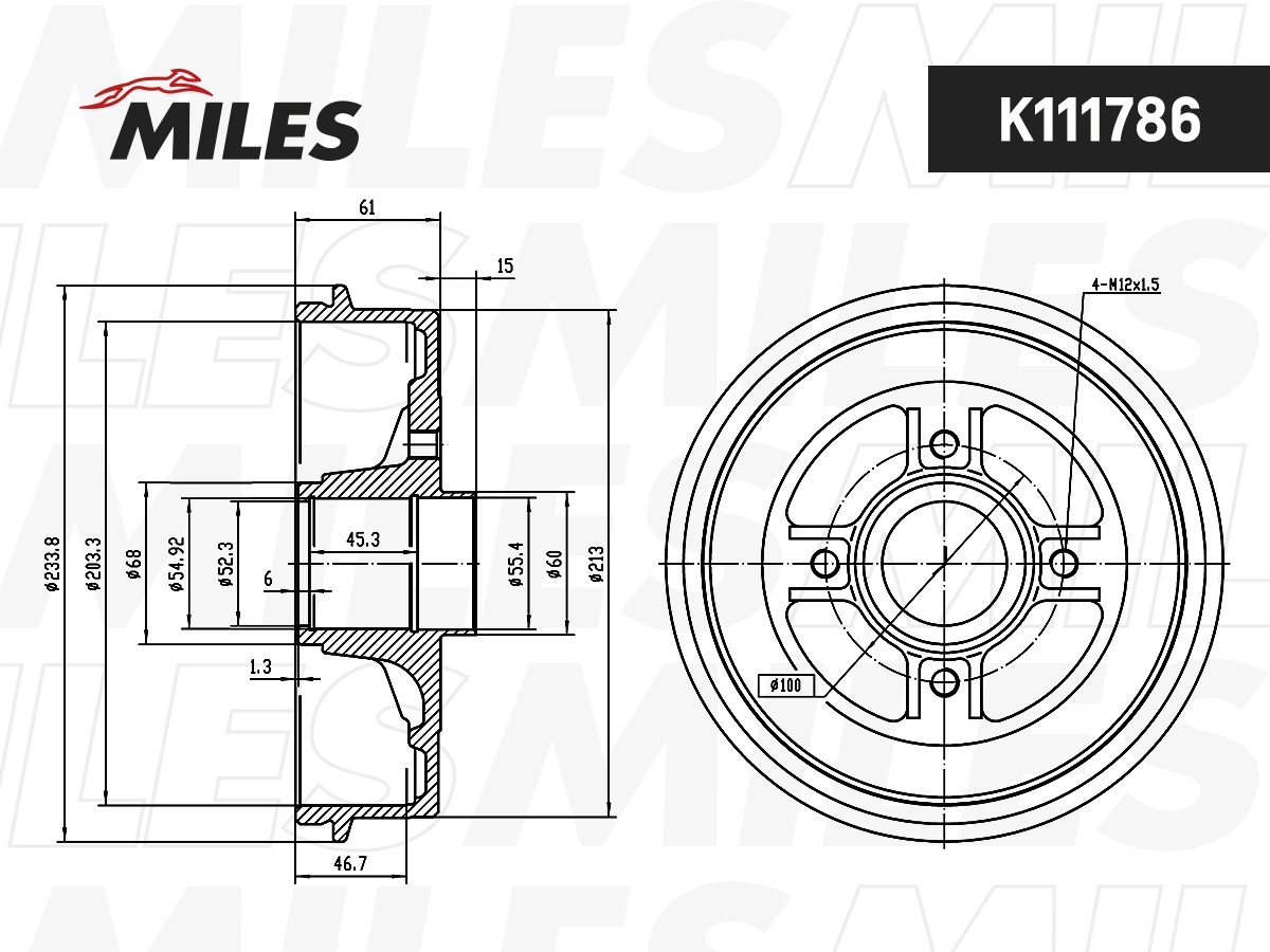 Brake Drum (K111786)